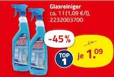Glasreiniger für 1,09 € bei ROLLER im Angebot Glasreiniger im aktuellen ROLLER Prospekt