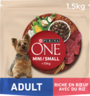 CROQUETTES AU BOEUF POUR CHIEN ADULTE PURINA ONE - PURINA en promo chez Auchan Supermarché Orléans à 3,29 €