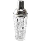 Shaker en verre avec recettes Lounge No Name Cook Concept KV7351 45 cl Gris à 12,99 € dans le catalogue Fnac