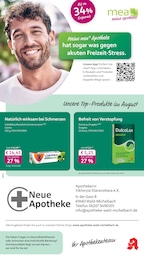 mea - meine apotheke Prospekt für Rimbach mit 4 Seiten mea - meine apotheke Prospekt für Rimbach: "Unsere August-Angebote", 4 Seiten, 01.08.2026 - 31.08.2026