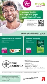 mea - meine apotheke Apotheken Prospekt der aktuellen Woche mit 4 Seiten, gültig von 01.08.2026 bis 31.08.2026, in Rimbach und Umgebung Aktueller mea - meine apotheke Apotheken Prospekt in Rimbach und Umgebung, "Unsere August-Angebote" mit 4 Seiten, 01.08.2026 - 31.08.2026