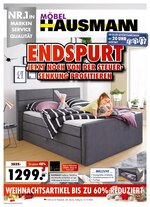 Möbel Hausmann Prospekt für Solingen mit 8 Seiten Möbel Hausmann Prospekt für Solingen: "Endspurt", 8 Seiten, 30.11.2020 - 06.12.2020