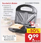 Sandwich-Maker von GOURMETmaxx im aktuellen Netto Marken-Discount Prospekt für 9,99 €