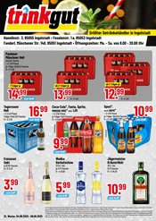 Aktueller Trinkgut Discounter Prospekt in Kösching und Umgebung, "Größter Getränkehändler in Ingolstadt" mit 4 Seiten, 04.08.2025 - 09.08.2025