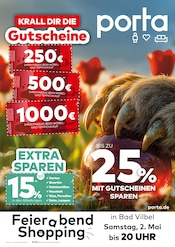 Aktueller porta Möbel Möbel & Einrichtung Prospekt in Waldems und Umgebung, "KRALL DIR DIE GUTSCHEINE" mit 4 Seiten, 26.04.2026 - 02.05.2026