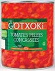 Tomates pelées concassées - GOTXOKI - Intermarché à Mérignac Tomates pelées concassées - GOTXOKI en promo chez Intermarché Mérignac à 1,40 €