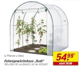Foliengewächshaus „Rudi“ im Angebot bei toom Baumarkt in Sankt Augustin Foliengewächshaus „Rudi“ Angebote bei toom Baumarkt Sankt Augustin für 54,99 €