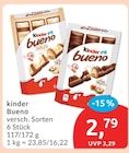 Bueno von Kinder für 2,79 € bei budni im Angebot Bueno von Kinder im aktuellen budni Prospekt