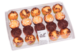 20 mini-muffins panachés en promo chez Norma 20 mini-muffins panachés dans le catalogue Norma