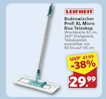 Bodenwischer Profi XL Micro Duo Teleskop im Angebot bei combi in Wilhelmshaven Bodenwischer Profi XL Micro Duo Teleskop Angebote von Leifheit bei combi Wilhelmshaven für 29,99 €