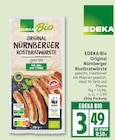Original Nürnberger Rostbratwürste von EDEKA Bio für 3,49 € bei EDEKA im Angebot Original Nürnberger Rostbratwürste von EDEKA Bio im aktuellen EDEKA Prospekt