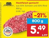 Netto Marken-Discount Gemünden - Hackfleisch gemischt Angebot im Prospekt Hackfleisch gemischt bei Netto Marken-Discount im Gemünden Prospekt für 5,49 €