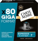 CAPSULES DE CAFÉ ALUMINIUM  X80 ESPRESSO CLASSIQUE N°7 - CARTE NOIRE à 17,99 € dans le catalogue Netto
