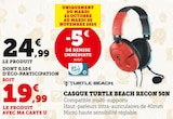 CASQUE TURTLE BEACH RECON 50N - TURTLE BEACH en promo chez Hyper U La Roche-sur-Yon à 19,99 €