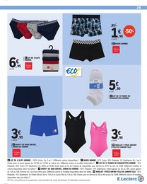 Prix et réduction Chaussettes Homme dans le prospectus E.Leclerc en cours Offre Chaussettes Homme dans le catalogue E.Leclerc du moment à la page 48