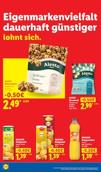 Saft im Lidl Prospekt "Der Preisführer macht Deutschland dauerhaft günstiger!" mit 38 Seiten (Bremerhaven)