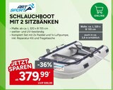 Schlauchboot mit 2 Sitzbänken im Angebot bei Marktkauf in Bietigheim-Bissingen Schlauchboot mit 2 Sitzbänken Angebote von Art Sport bei Marktkauf Bietigheim-Bissingen für 379,99 €