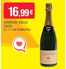 Champagne - Maison Dubois en promo chez Supermarchés Match La Madeleine à 16,99 €