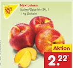 Nektarinen von Markttag für 2,22 € bei Netto Marken-Discount im Angebot Nektarinen von Markttag im aktuellen Netto Marken-Discount Prospekt