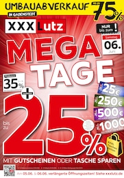 XXXLutz Möbelhäuser Prospekt: "MEGA-TAGE", 5 Seiten, 30.05.2026 - 06.06.2026