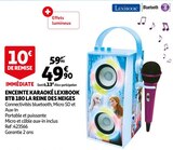 ENCEINTE KARAOKÉ BTB 180 LA REINE DES NEIGES - LEXIBOOK en promo chez Auchan Hypermarché ENCEINTE KARAOKÉ BTB 180 LA REINE DES NEIGES - LEXIBOOK dans le catalogue Auchan Hypermarché