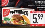 Hamburger tiefgefroren von Gut & Günstig im aktuellen EDEKA Prospekt für 5,99 €