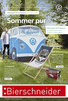 Aktueller Volkswagen Prospekt "Sommer pur" Seite 1 von 1 Seite für Greding