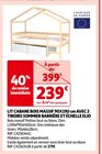 LIT CABANE BOIS MASSIF 90X190 cm AVEC 2 TIROIRS SOMMIER BARRIÈRE ET ÉCHELLE ELIO  dans le catalogue Auchan Hypermarché