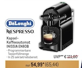 Kapsel-Kaffeeautomat INISSIA EN80B Angebote von DeLonghi bei Metro Heidelberg für 65,64 €