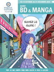 Catalogue Supermarchés E.Leclerc en cours à Verson et alentours, "GUIDE BD & MANGA", 16 pages, 15/10/2024 - 21/12/2024