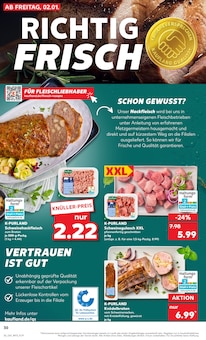 Schweinefleisch im Kaufland Prospekt "KNÜLLER" mit 61 Seiten (Lübeck)