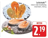 Lachssteaks natur im Angebot bei E center in Würzburg Lachssteaks natur Angebote bei E center Würzburg für 2,19 €