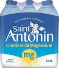 Eau minérale naturelle - SAINT ANTONIN en promo chez Supermarchés Match Montreuil à 1,90 €