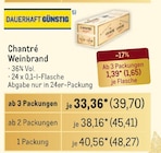 Weinbrand von Chantré im aktuellen Metro Prospekt für 39,70 €