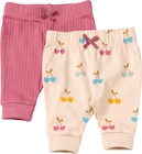 Leggings mit Kirschen-Muster & Mitwachsfunktion, rosa + beige, Gr. 68 von ALANA im aktuellen dm-drogerie markt Prospekt für 11,90 €