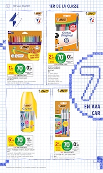 Catalogue Intermarché de la semaine "70% EN AVANTAGE CARTE Sur une sélection rentrée des classes" avec 2 pages, valide du 05/08/2025 au 31/08/2025 pour Langogne et alentours Prospectus Intermarché de la semaine "70% EN AVANTAGE CARTE Sur une sélection rentrée des classes" avec 2 pages, valide du 05/08/2025 au 31/08/2025 pour Langogne et alentours