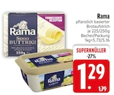 pflanzlich basierter Brotaufstrich von Rama im aktuellen EDEKA Prospekt für 1,29 €