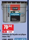 Peinture façade acrylique blanc - CECIL en promo chez Screwfix Saint-Quentin à 70,54 €
