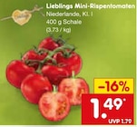 Aktuelles Lieblings Mini-Rispentomaten Angebot bei Netto Marken-Discount in Freiburg (Breisgau) ab 1,49 €