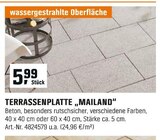 Aktuelles Terrassenplatte 'Mailand' Angebot bei OBI in Erfurt ab 5,99 €