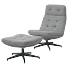 Sessel und Hocker Lejde grau/schwarz Lejde grau/schwarz Angebote von HAVBERG bei IKEA Bremen für 449,00 €