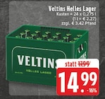 Helles Lager Angebote von Veltins bei E center Heinsberg für 14,99 €