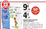 Changes bébé Douceur - MOTS D'ENFANTS en promo chez E.Leclerc Mérignac à 4,97 €