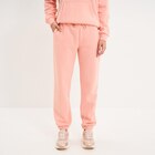 Pantalon jogging droit molleton rose poudrée femme en promo chez La Halle Lille à 12,79 €