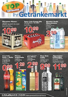 TOP Getränke Prospekt Aktuelle Angebote mit 4 Seiten