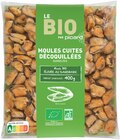 Promo Moules cuites décoquillées bio à 5,99 € dans le catalogue Picard à Villeras