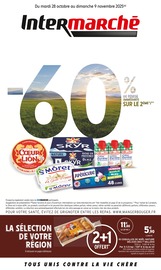 Prospectus Supermarchés Intermarché Contact en cours à Eppe-Sauvage et alentours, "-60% DE REMISE IMMÉDIATE SUR LE 2ÈME", 24 pages, 28/10/2025 - 09/11/2025 Catalogue Supermarchés Intermarché Contact en cours à Eppe-Sauvage et alentours, "-60% DE REMISE IMMÉDIATE SUR LE 2ÈME", 24 pages, 28/10/2025 - 09/11/2025