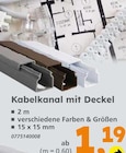 Kabelkanal mit Deckel im aktuellen Globus-Baumarkt Prospekt