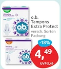 Tampons Extra Protect von o.b. für 4,49 € bei budni im Angebot Tampons Extra Protect von o.b. im aktuellen budni Prospekt