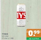 TYSKIE bei Getränke A-Z im Mittenwalde Prospekt für 0,99 €